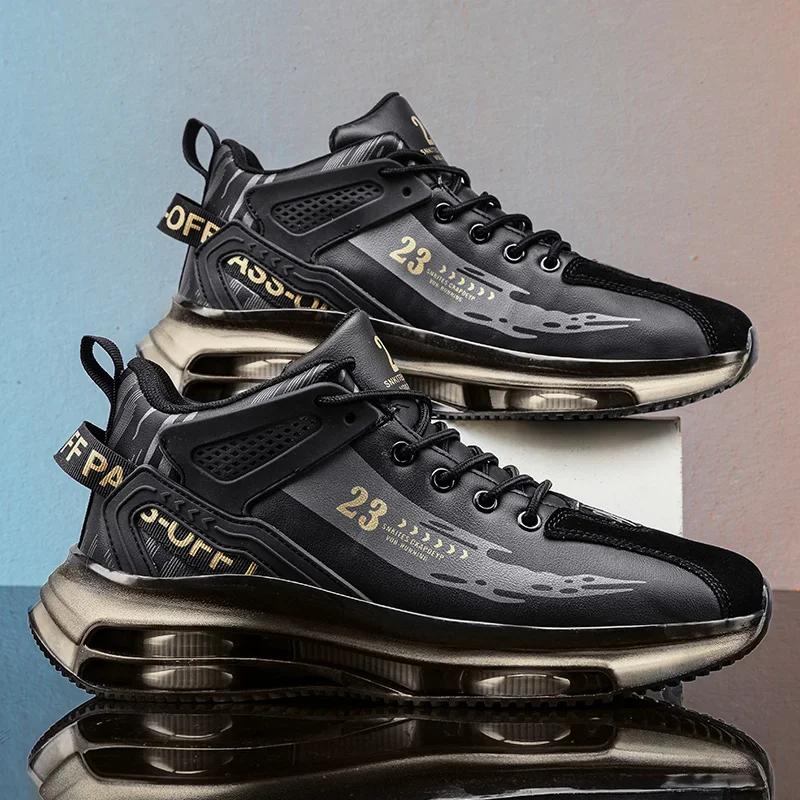 Mode Herr Bekväma Tennis Träning Herrskor Robotformad Sko Nya Casual Skor Herr Sneakers Utomhus Promenadskor