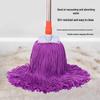 Dual-Use Seamless Rope Mop: Old-Fashioned Fiber Design for Dry and Wet Home Cleaning