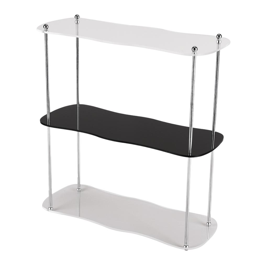 

3-Layer Acrylic Desktop Storage Rack Style Perfume Cosmetics Storage Rack Table Top Display Rack for Home Organization чёрный