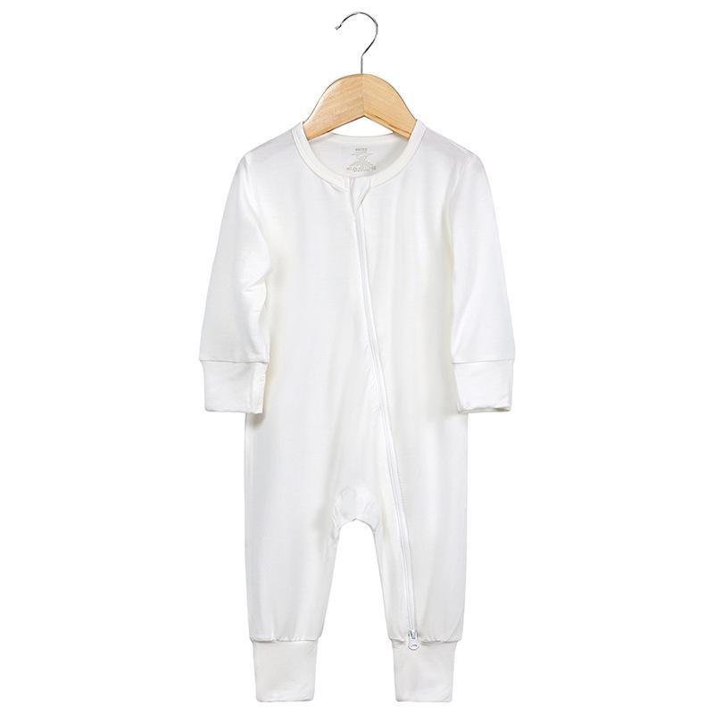 Bamboo Fiber Baby Onesie – Spring/Autumn Casual Homewear Newborn Climbing Suit