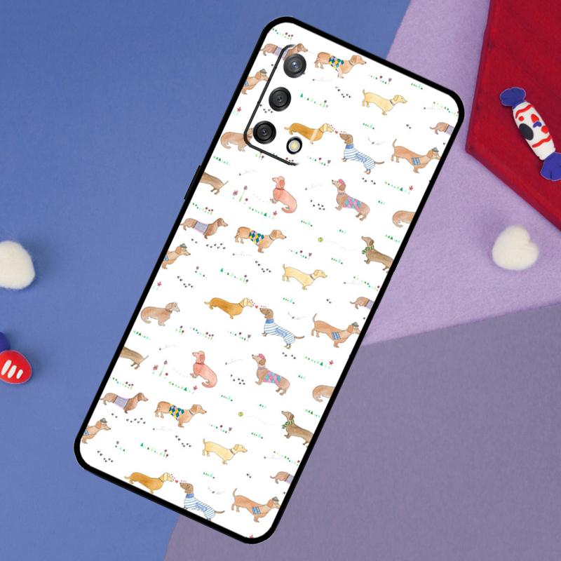 

Cute Dachshund Dog Hot Case For Oppo A6 Pro A5 A18 A38 A58 A78 A98 A54 A74 A94 A17 A57 A80 A60 A40 A96 A76 A16 A15 OPPO A94 4G