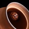 150ML Old Rock Mud Coarse Pottery Straight Tube Teapot Retro Ceramic Tea Brewing Pot Kung Fu Teapot Tea Kettle Tea Ceremony