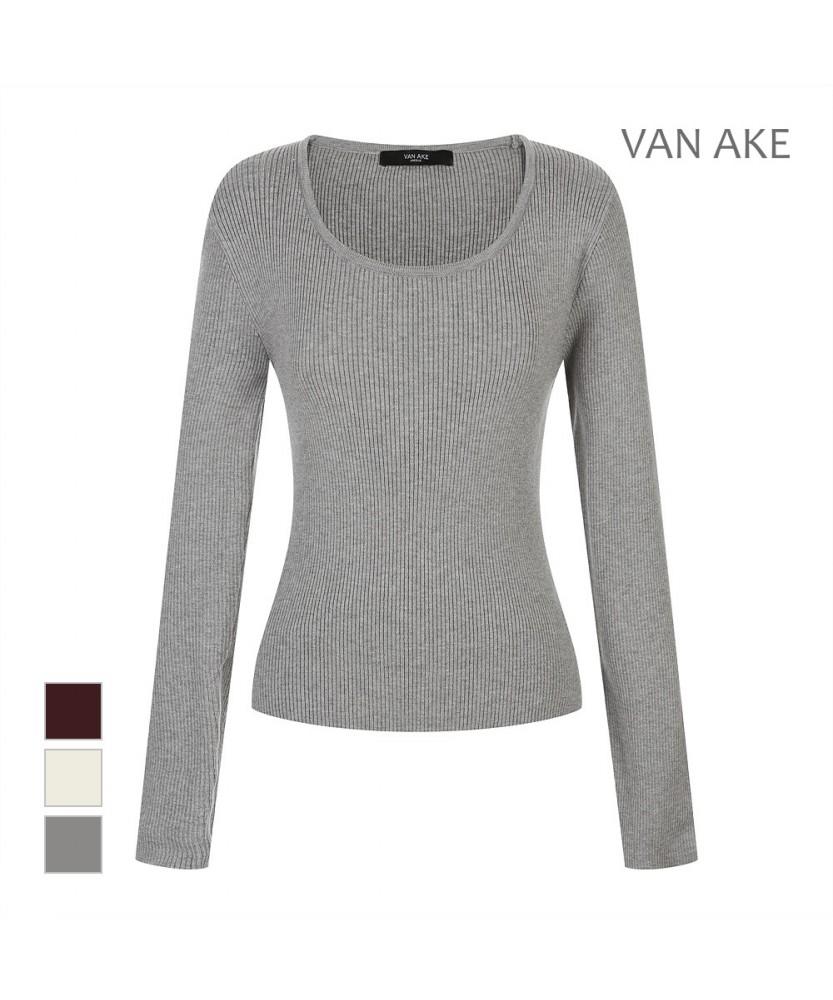 VANAKE Round Neck Slim Design Knit_Vb49Ktqk01Z