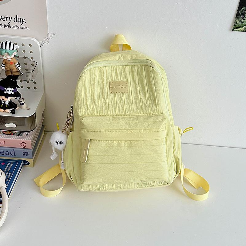 

Ленивый ветер школьный рюкзак простой маленький свежий рюкзак студента колледжа высокая ценность рюкзак большой вместимости для девочек-подростков Single pack