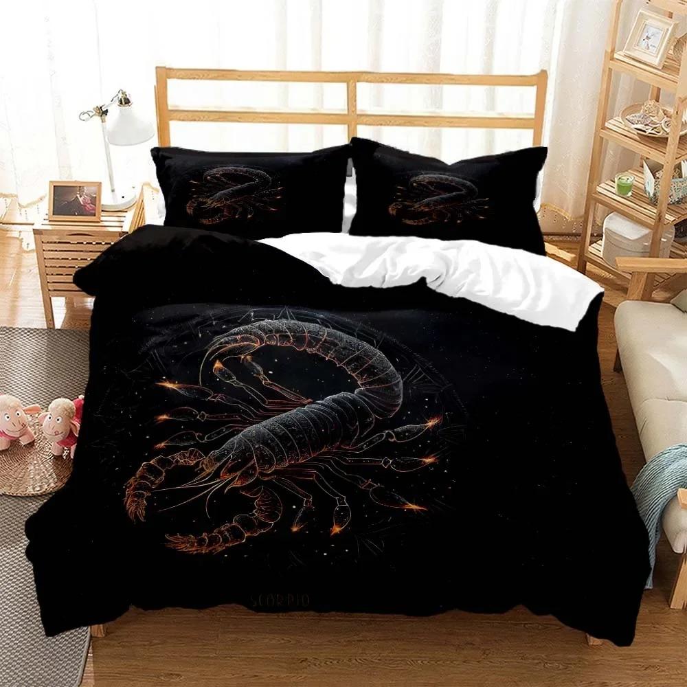 Personalized Constellation Print Quilt Cover Soft and Comfortable Comforter Bedding Sets Complete Size Customizable