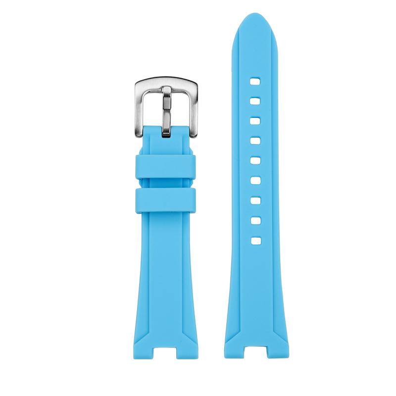 Watchband For Citizen ME Series NJ0150/0151/0158 Modified Version Rubber Silicone Watchband Yellow Green Sky Blue Concave Joint Watchstrap