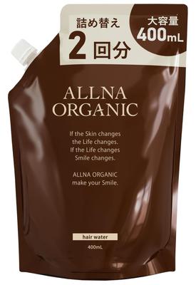 [Large Refill] Orna Organic Hair Water Refill 400ml Hair Mist, Frizz-Free Water, Suitable for Parents and Children, Leave-In Treatment, Hair Fragrance