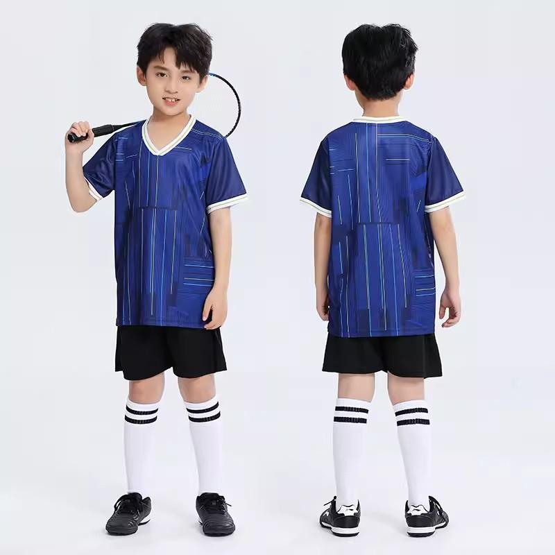 Kids Sports Jerseys Badminton Table Tennis Volleyball Training Breathable Activewear Boys Girls