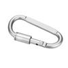 Tragbarer D-Ring Karabinerhaken aus Aluminiumlegierung Wander Schnalle mit Verschluss Schlüsselanhänger