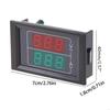 LED Voltmeter Ammeter, Red and Green Digital Multimeter Display Current Tester,AC50-500/0-600VDetector