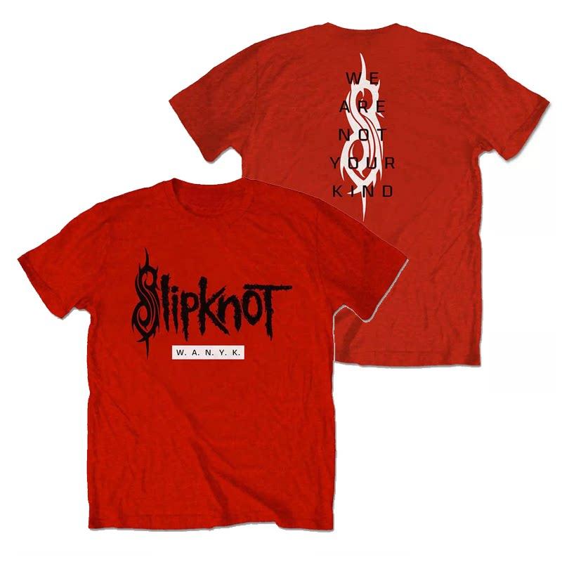 Logo Slipknot Band TShirt Cotton Graphic Tee Unisex Women Summer Streetwear Top