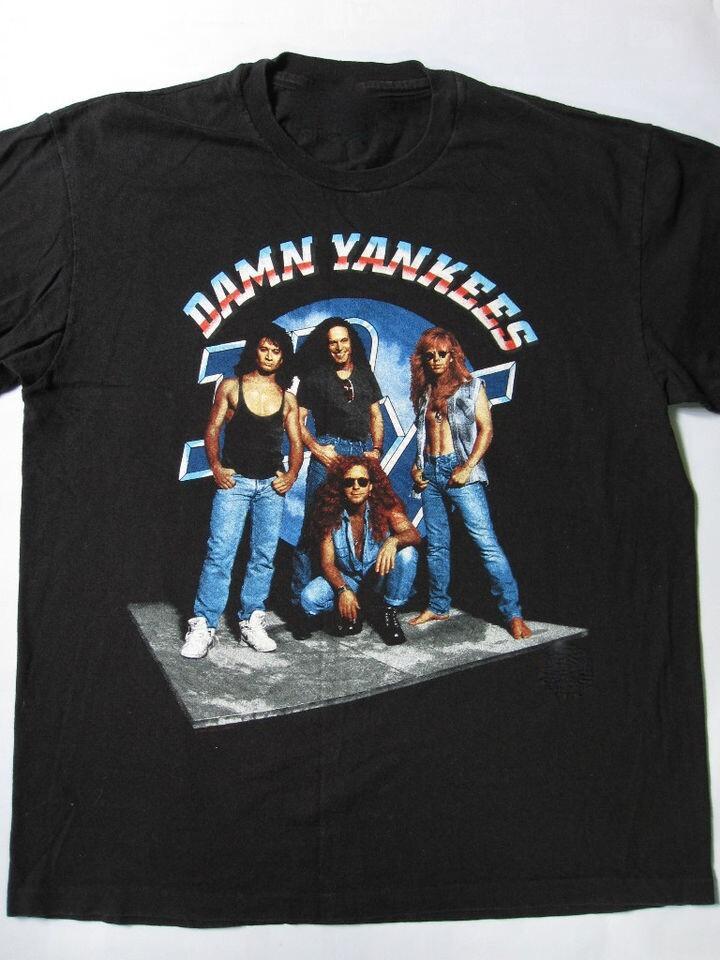 Vintage Members Of Damn Yankees Band Cotton Black S-4XL Unisex Shirt CM241 Unisex T-Shirt L