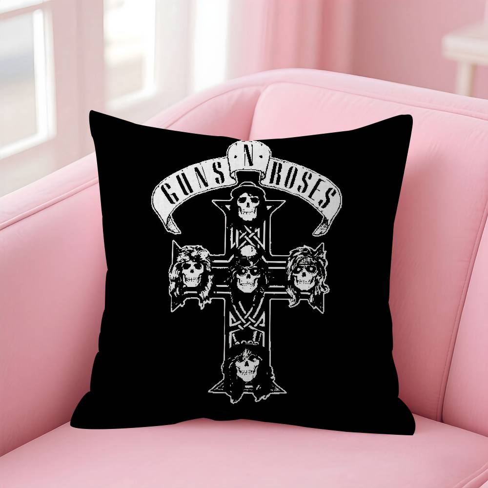 Rock Music Band GGuns N Roses  Personalized Pillow Dust Cover Bedroom Kids Party Decoration Pillowcase Birthday Children Gift