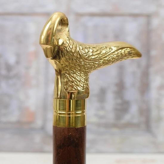 93,98 cm Messing Schwanengriff Gehstock Holz- und Messingstock Gehstock Geschenk für Großvater