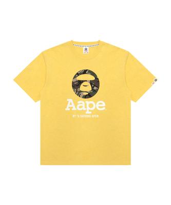 Eipeu Aapeunvs Moonface Logo T-Shirt Yellow / Aaptem1640Xaqye2