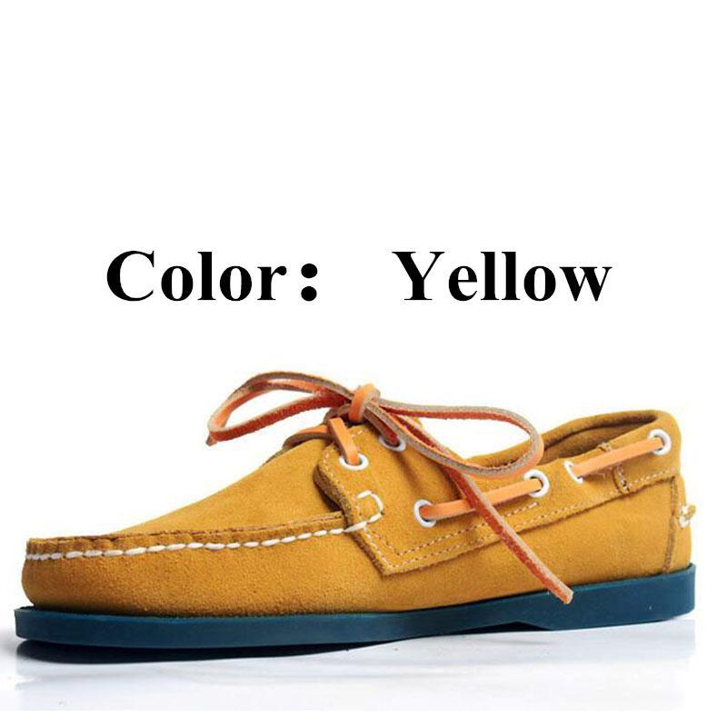 

Мужские повседневные топсайдеры из нубука из нубука, лоферы на плоской подошве для мужчин и женщин, мужские и женские туфли Chaussure Nautique Homme Femme X102 44