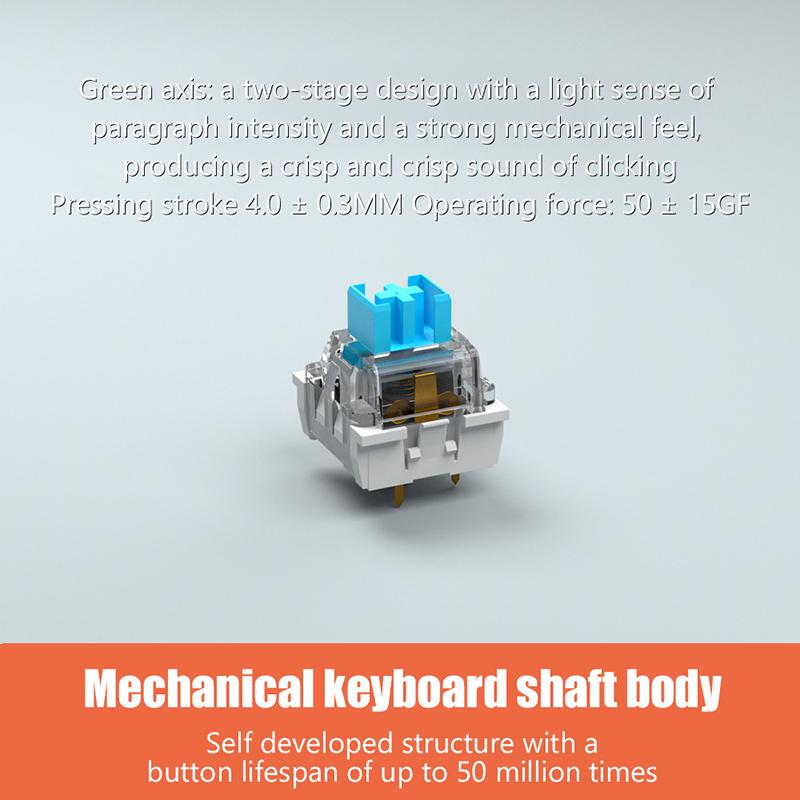 20Pcs Mechanical Keyboard Linear Switch Hifi Sound Rgb Smd Gaming  Swap Switch