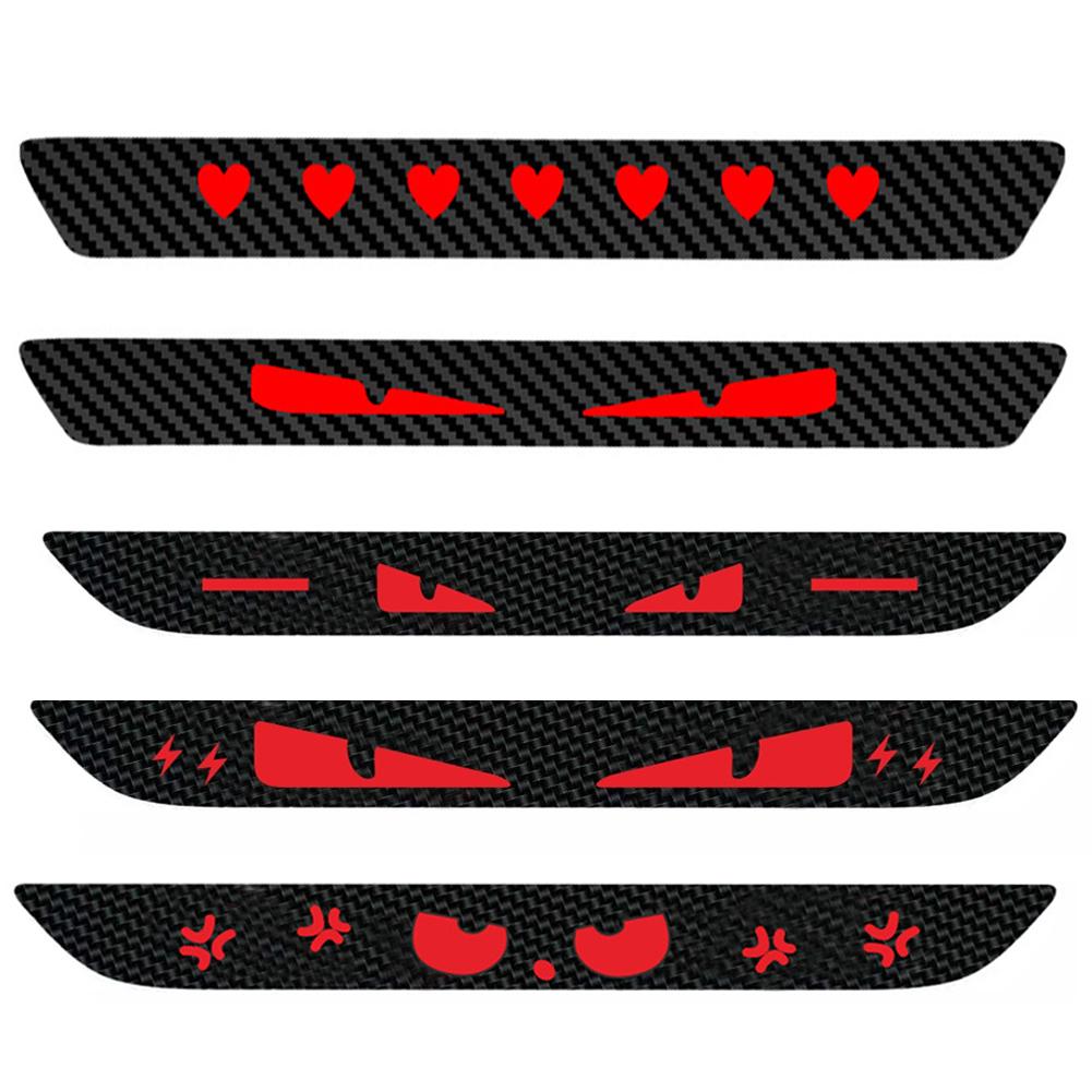 Universal Car Taillight Brake Lights Lamp Sticker Protector Sticker Devil Eyes Heart Carbon Fiber Covers Accessories Hawkeye