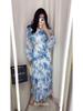 2025 Spring European & American Style Small Floral Chiffon Dress for Women