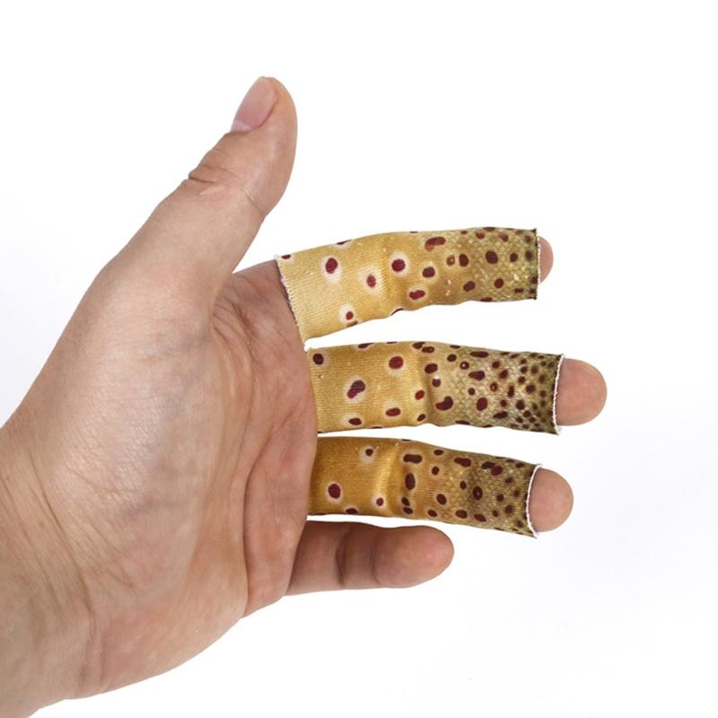 3Pieces Finger Sleeves Protectors Thumb Brace Support Elastic Fly Fishing Stripping Guards Anti Scratch Finger Protector