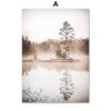 Beige Landscape Lake Mountain Dandelion Wall Art Canvas Painting Nordic Posters And Prints Wall Pictures For Living Room Decor