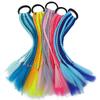 Children's Wig Dreadlocks Hair Accessories Bow Tie Style Colorful Braided Hair Ties Girls' Short Stage Cute Ombre Ponytail