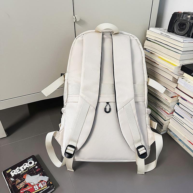 Schoolbag Japanese ins new high-value tooling style fresh and simple backpack couple lightweight travel large-capacity backpack