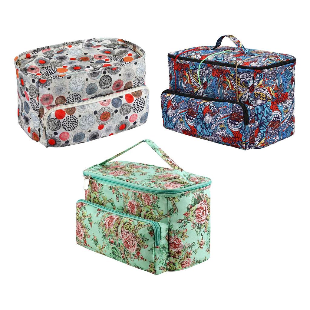 Yarn Storage Knitting Bag Knitting Tote Lightweight with Zipper Large Capacity Yarn Organizer Yarn Storage Bag for Knitting
