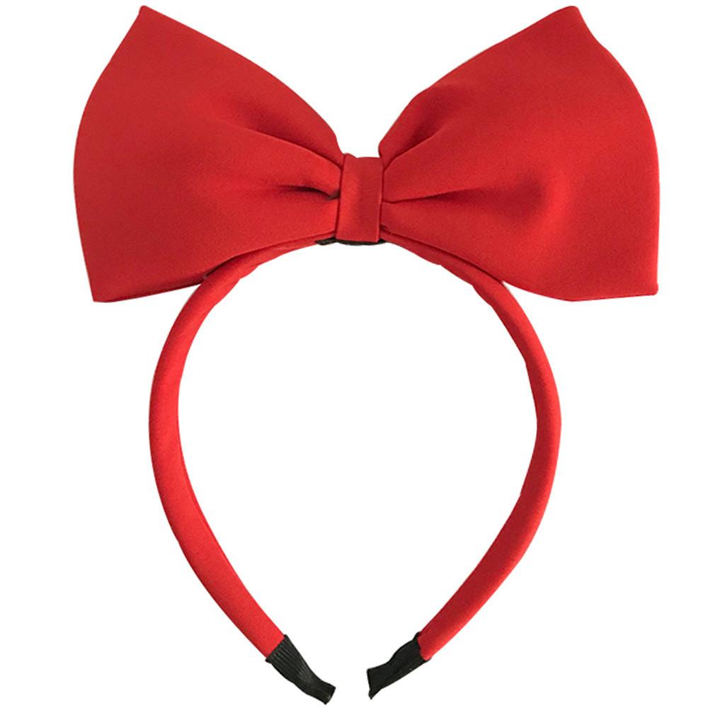 

Solid Hairband Childrens Color Bow Decoration Headwear Party Performance Props