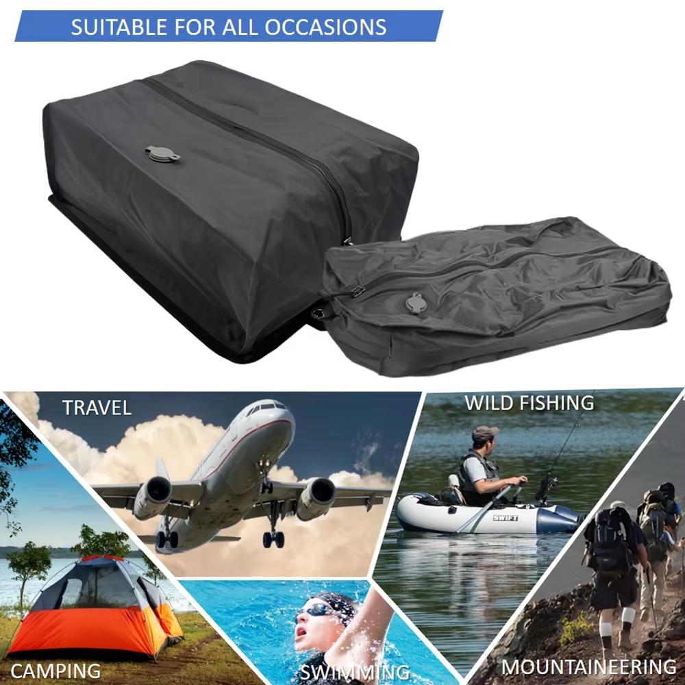 1pc Travel Vacuum Sealed Bag, Professional Luggage Vacuum Compression Bag, Reusable Vacuum Bag, Save 60% Space
