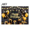 Birthday Celebration Banner Happy Backdrop, Party Photo Background Cloth for Celebration, Double-sided Printed Bunting Flag Decor Kids Women, Supplies