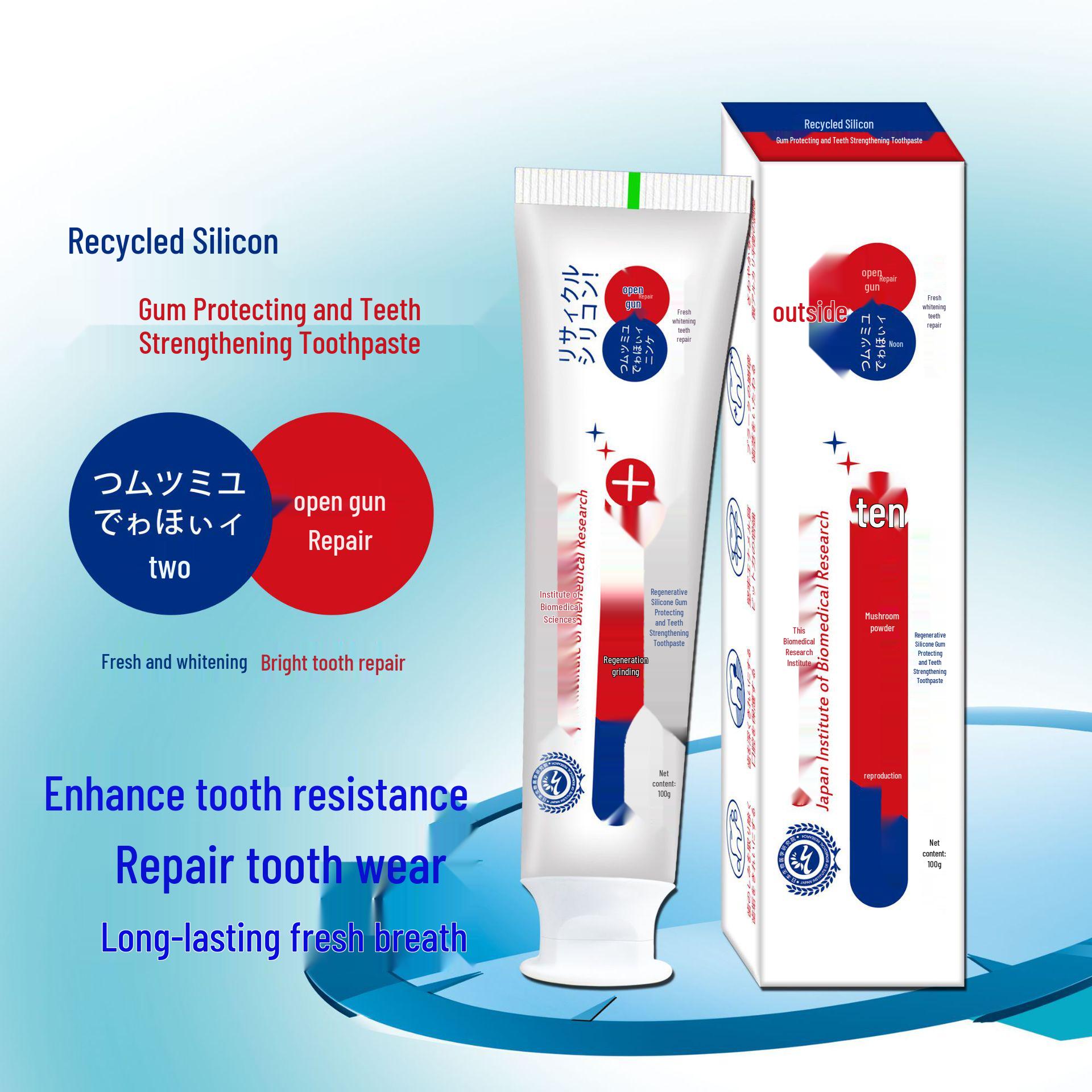 

Японская антибактериальная зубная паста с диоксидом кремния: Укрепляет, Защищает и Восстанавливает Зубы со Свежестью против Кариеса