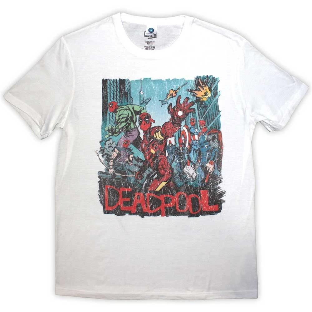 Comics Deadpool Hero Scene Vintage Unisexs Tshirt Unisexs L