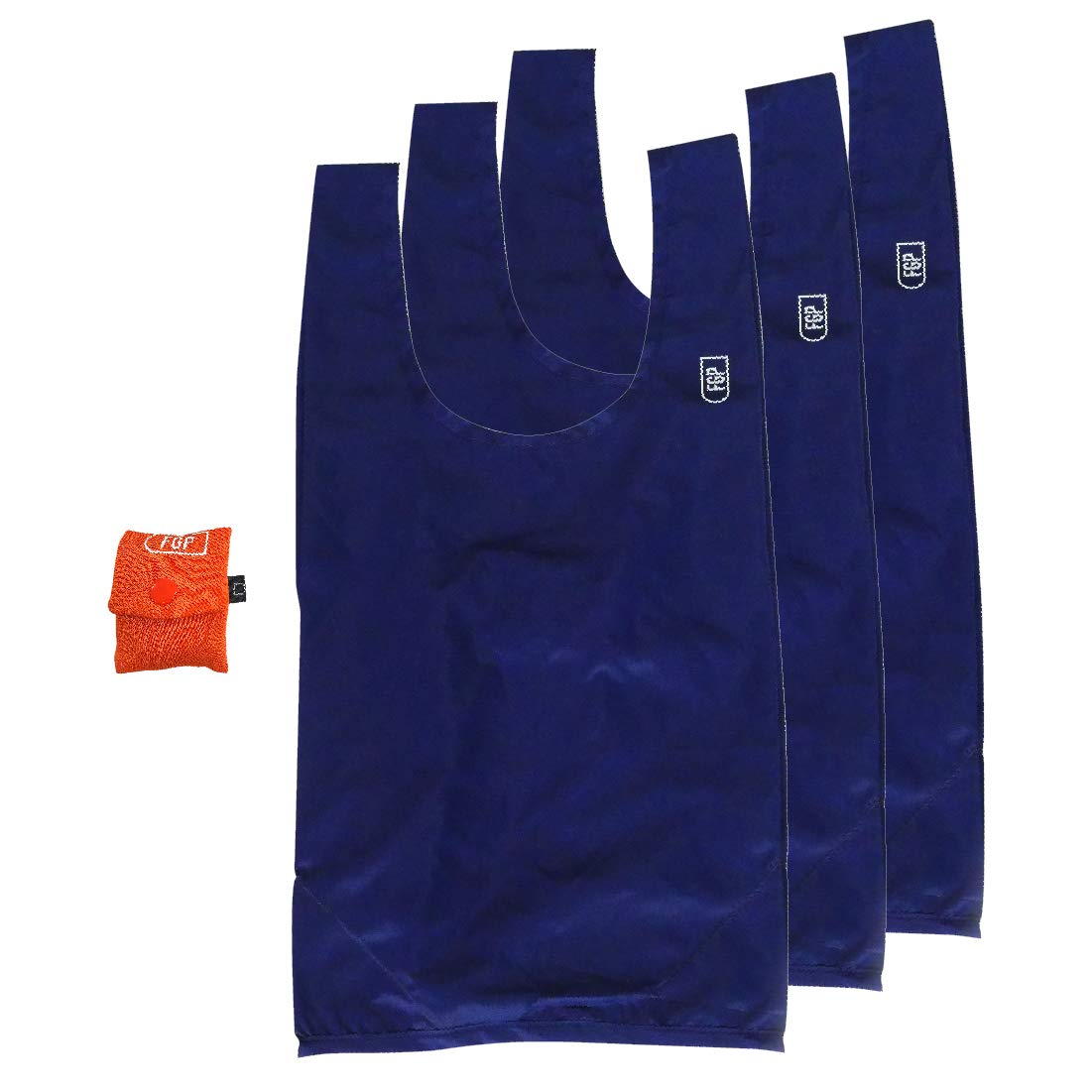 

Only 6cm lightweight eco bag set of 3 Compact 22g convenience store bag size [Think Family] [finger pocket]