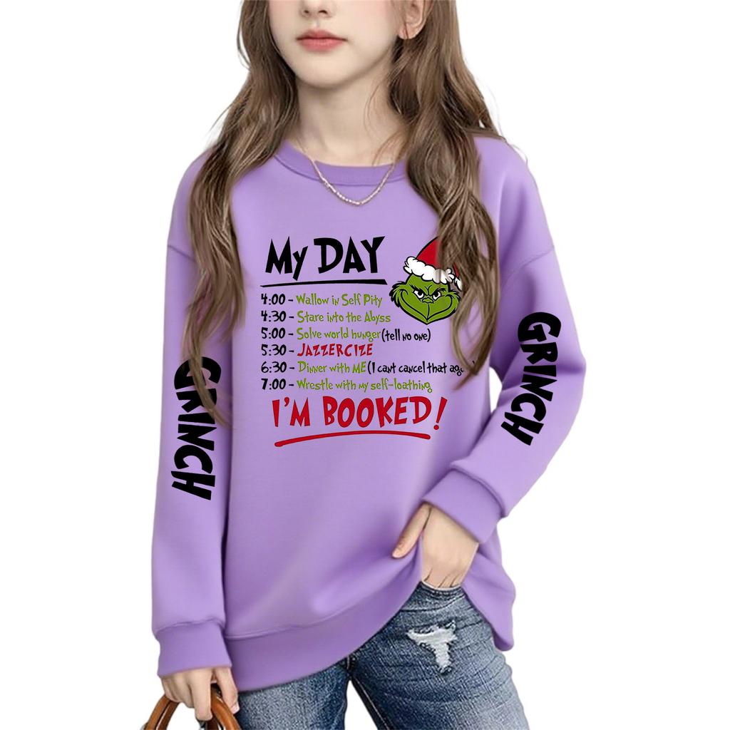 Boys Girls Child Fashion Daily Versatile Casual Crewneck Sweatshirts Daily Long Sleeve Patchwork Top Sweatshirts