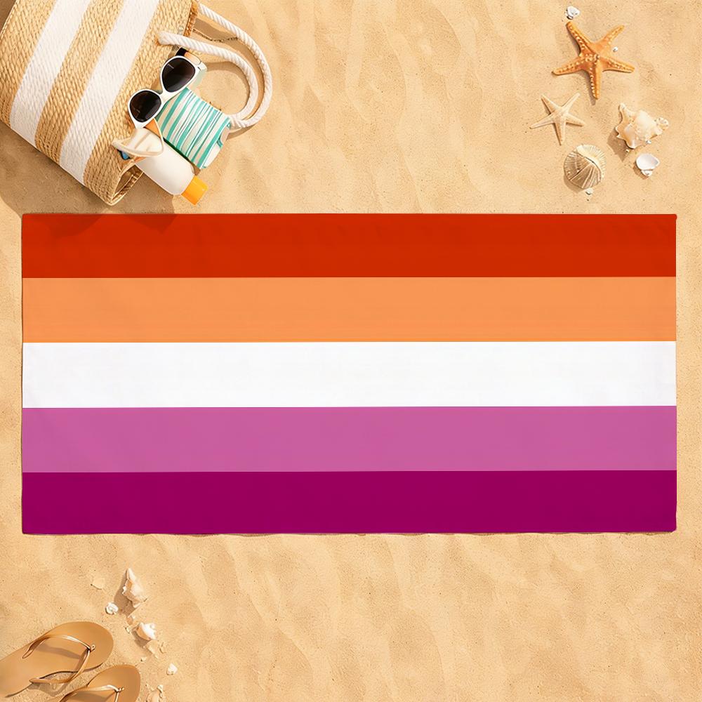 Asciugamano Arcobaleno Pride Gay LGBT Asciugatura Rapida Assorbente Asciugamano da Spiaggia per Sport, Fitness, Nuoto e Attività all'Aperto