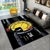 Alfombra grande para tablero de instrumentos de carreras de autos en 3D, alfombra para sala de estar, dormitorio, sofá, cocina, decoración, alfombra antideslizante para juegos de niños