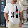 Black Tshirts I Like The Wine Not The Label TShirt O Neck Shirt Animal Print Shirt for Boys Mens Tshirt Teeshirt Oneck Tops