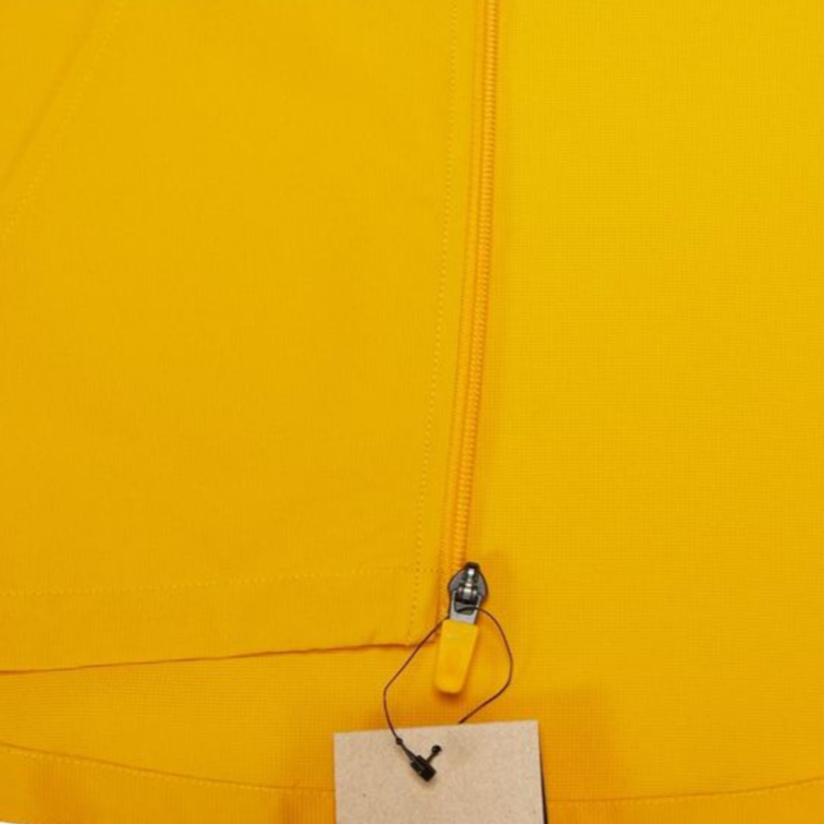 Nike Logo Print Zip-Up Hooded Jacket Kids jackets Yellow DO7095-752