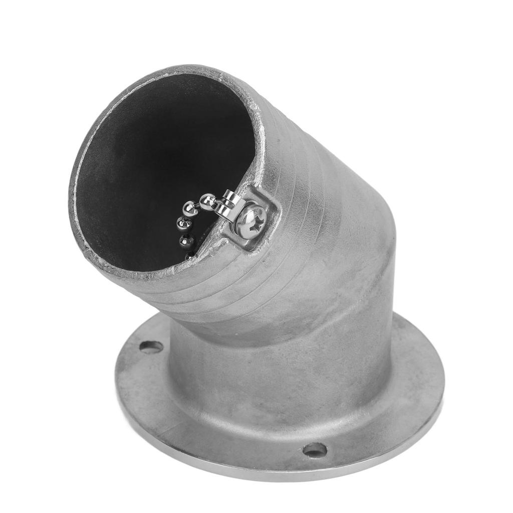 Angled Boat Deck Fill Cap 316 Stainless Steel Marine Deck Water Fuel Fill Cap for Yacht Fishing Boat Speedboat RV 2inch