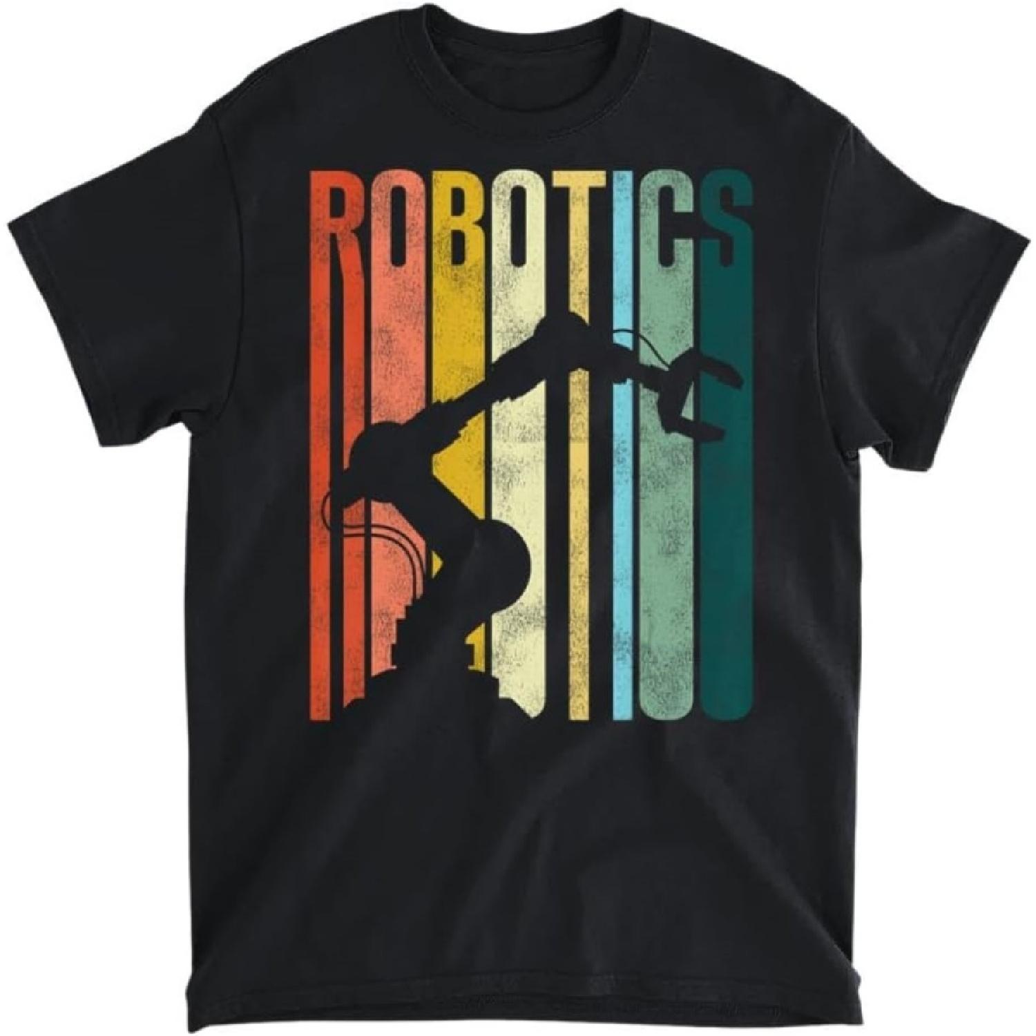 Robot Robotics Engineer Retro Vintage Robotics T-Shirt, Tank Top, Long Sleeve Shirt, Sweatshirt, Hoodie Men Women Kids Made in Canada XXXXXL разноцветный
