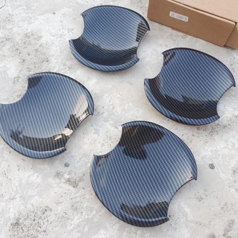 For Honda Civic 2006 2007 2008 2009 2010 2011 Car Accessories Door Handle Bowl Cover Trim Plastic Imitation Carbon