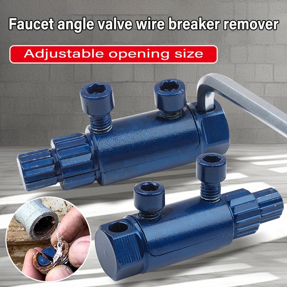 Universal Faucet Angle Valves Damage Screw Extractor Broken Wire Slide Tooth Removal Tool Water-Pipe Valve Repair for 4/6 Points