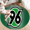 Hannover 96 Round Area Rug,Carpet Rug for Living Room Bedroom Sofa Playroom Decor,Non-slip Floor Mat