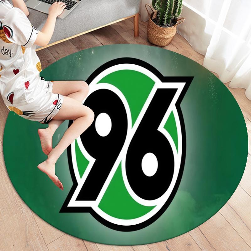 Hannover 96 Round Area Rug,Carpet Rug for Living Room Bedroom Sofa Playroom Decor,Non-slip Floor Mat