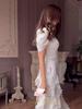 2025 Spring Sweet Style Short Sleeve Silky Elegant Women's Fashion Dress