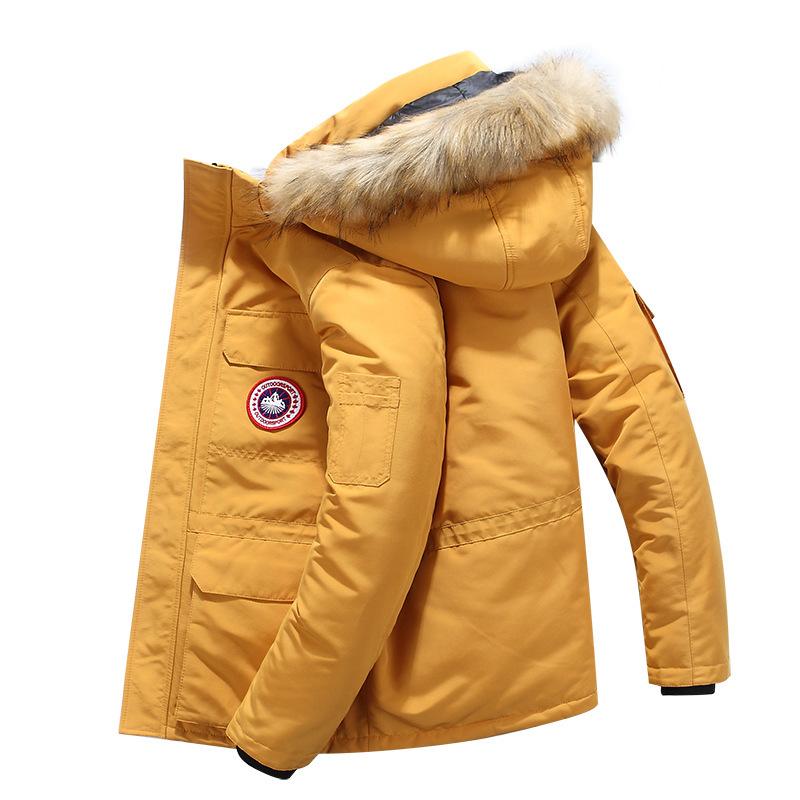 Зимнее мужское пальто большого размера с хлопковой подкладкой — фото 4