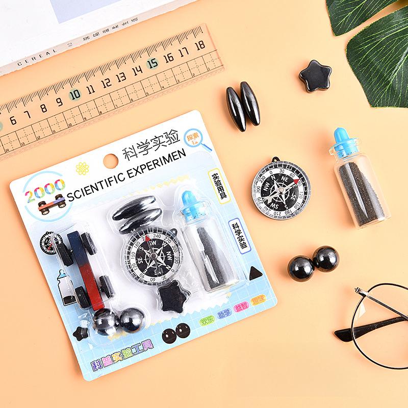 Magnet Compass Science Experiment Set Educational Toy Student Physics Magnetic Power Teaching Aid Magnet Toy Assorted Gift