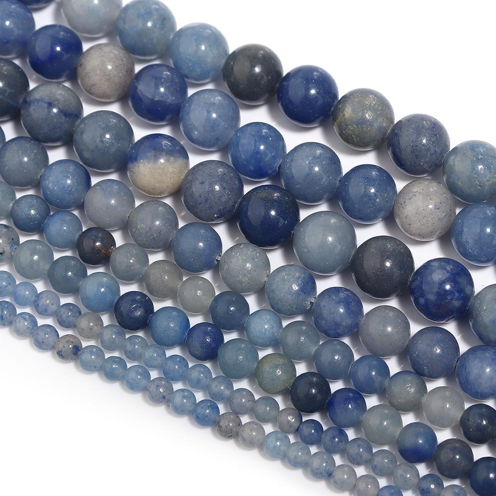 Natural Stone Beads Agate Amethyst Jade Amazonite Tiger Eye Loose Round Beads For DIY Bracelet Necklace Gift Making4/6/8/10/12mm