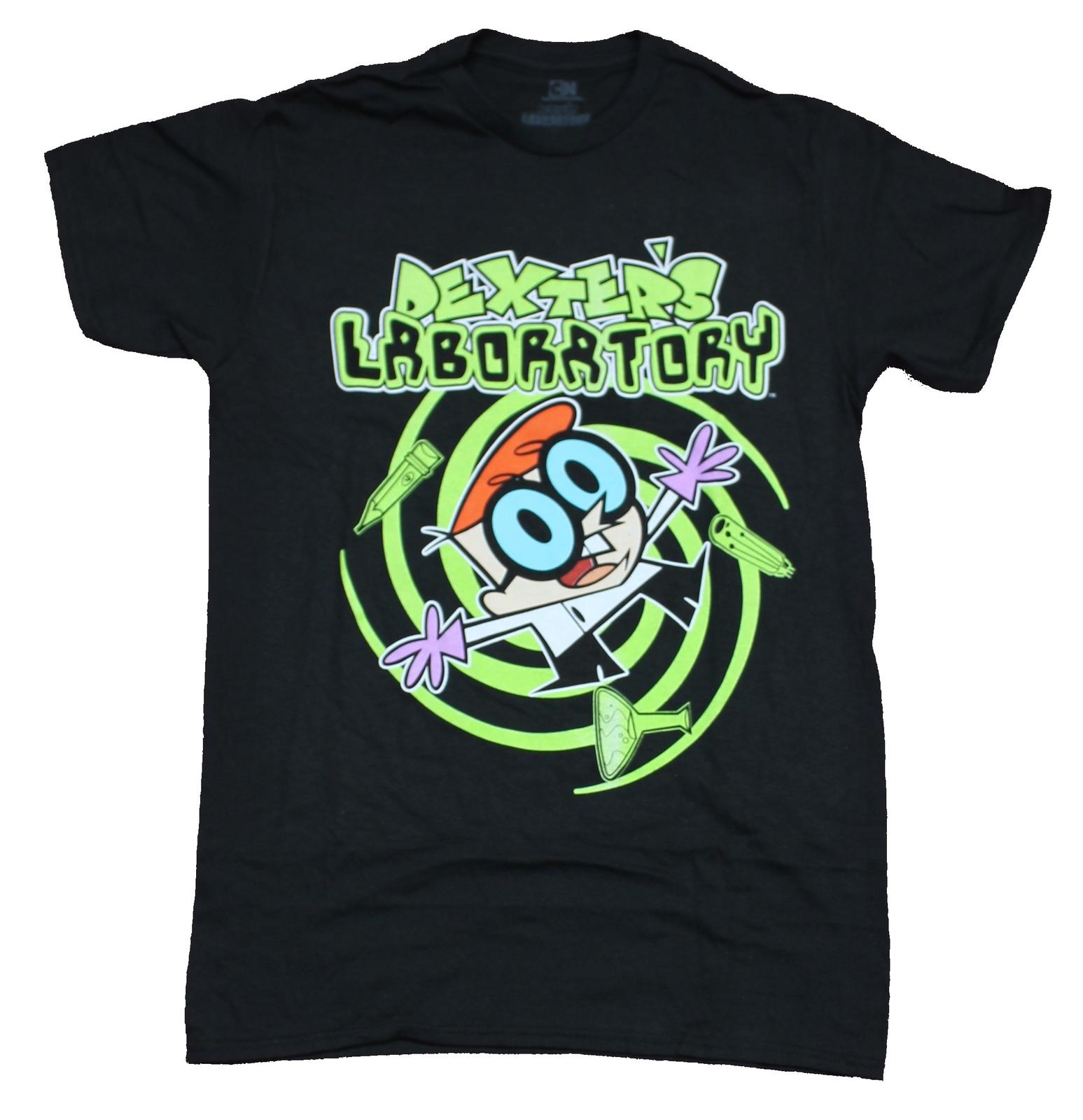 Dexter s Laboratory Mens T-Shirt - Spinning Dex Portal Image XL